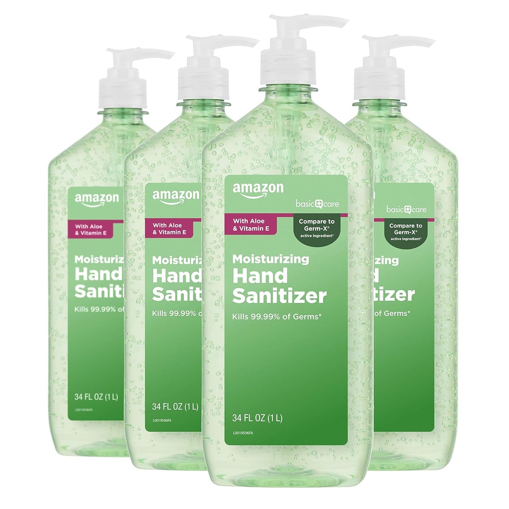 Ingrijire de baza - Aloe Vera Hand Sanitizer 62%, 34 fl oz (Pachet de 4)