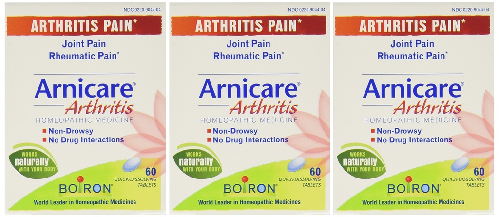 Boiron Arnicare Artrita - 60 file 60 Count (Pachet de 3)