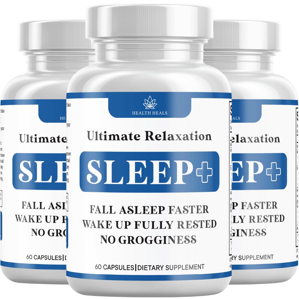 Relaxare Sleep Aid, Natural non-Habit Forming, Suplimentul de somn dezvoltat pentru a sprijini pentru somn mai lung și mai bun, Mușețel, Magneziu, Melatonină, Ashwagandha, GABA, Drug-Free (180 Conte)