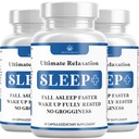 Relaxare Sleep Aid, Natural non-Habit Forming, Suplimentul de somn dezvoltat pentru a sprijini pentru somn mai lung și mai bun, Mușețel, Magneziu, Melatonină, Ashwagandha, GABA, Drug-Free (180 Conte)