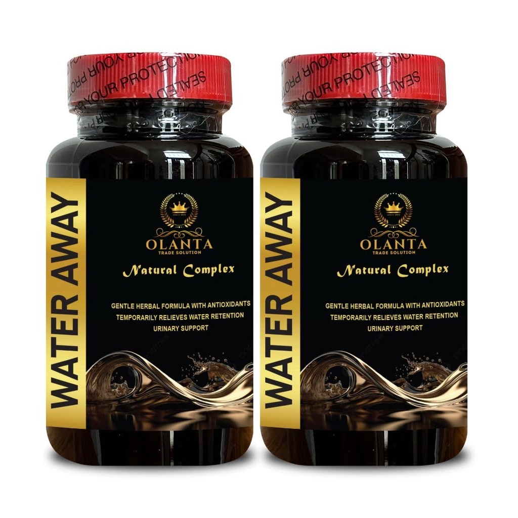 Generic pastile de apă naturală departe - apă Pastile de away Putere maximă, Fast Acting Blooting Relief, Pastile de apă vitamine, Suport imunitar, Pastile de apă Cafeina gratuit - 2 sticle