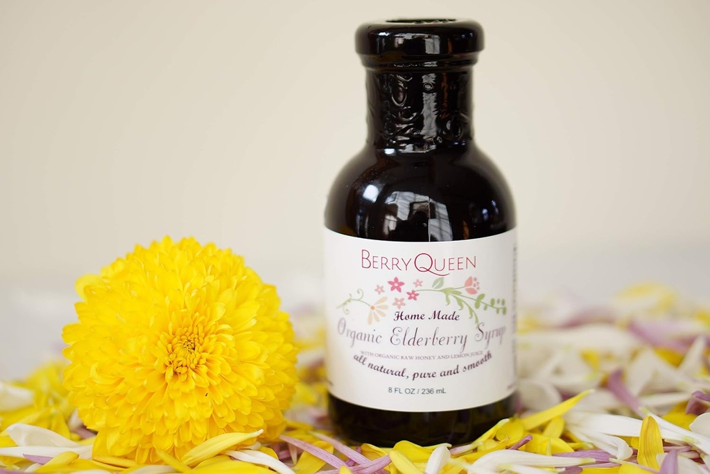 Original Organic Elderberry Syrup - Pure Natural - Imunitate Boost - Herbal Supplement - Easy as Juice Loved by Kids and Adulti - 8 oz