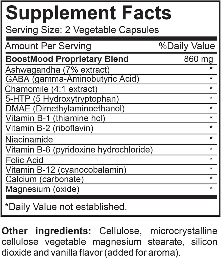 BoostMood Natural Mood Support Supliment alimentar