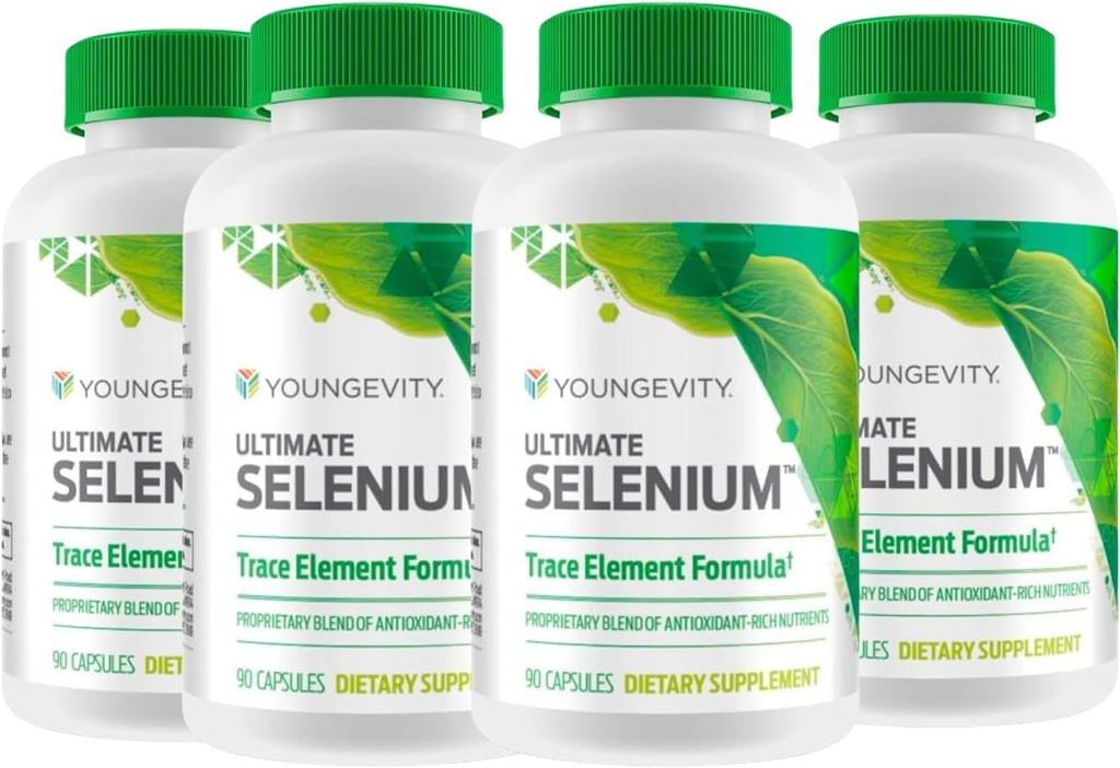 Tânără Seleniu final 100 mcg 4 Flacoane 90 capsule fiecare