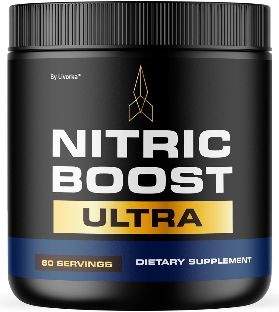 LIVORKA Nitronic Boost - Nitroc Boost Ultra Purple pulbere pentru bărbați, NitrocBoostUltra pulbere, Boost Energie și suport Stiluri de viață active, 60 Serviri pentru 1 lună