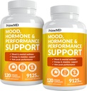 19-in-1 capsule de rădăcină Maca peruviane - 9125 mg Ashwagandha Suplimente cu Maca Schinduf & Ginseng (120 capsule), ambalaj cu 2 capsule
