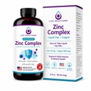 Solutii Life Complex de zinc - Gluconat de zinc si cupru Gluconat pentru suport imunitar optim si sanatate - Formula de absorbtie mare - lichid 8oz-