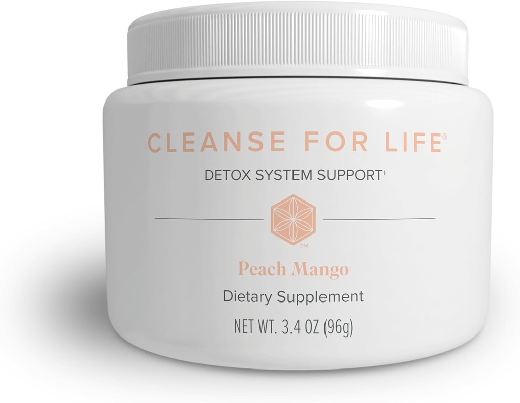 Isagenix Curățare pentru viață - Suplimentul cu pulbere pentru curăţarea băuturii fără laxative sau diuretice - Suport Metabolizare cu vitamina B12 și Niacin -Peach Mango -3.4 Oz (16 Serviri)