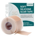 Silicon Scar Sheels (1.6"x 79" Roll-2M), Silicon Cicatrice bandă pentru tratament de îndepărtare a cicatricilor, Silicon reutilizabil Cicatrice benzi pentru C-secțiune, Keloid, Burn, Acnee, Scari chirurgicale