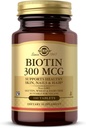 Solgar Biotin 300 mcg - 100 comprimate - Suporturi Sanatos Piele, Nails & Hair - Non-GMO, Vegan, Gluten Free, Dairy Free, Kosher - 100 Serviri