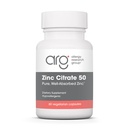 Grupul de cercetare alergie Zinc Citrate Supliment - Zinc pentru bărbaţi şi femei, Suport imunitar, Pure, bine-absorbite, bine tolerate, Trace Minerale, 50mg Capsule vegetariene - 60 Conte