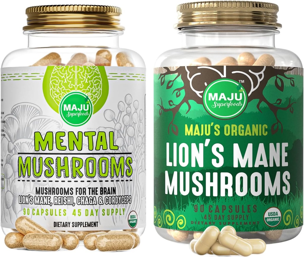 Maju Superfoods Capsule de ciuperci Bundle