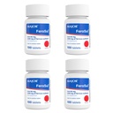 Comprimate de FeroSul - Sulfat feros 325 mg - Supliment de fier pentru femei și bărbați - Comprimate de înghițire - Red - 100 Count (4 ambalaj)