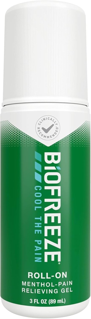 Biofroze Pain Relief Gel, Artrita Pain Reliver, Genunchi & Lower Back Pain Relief, Sore Muscle Relief, Neck Pain Relief, Farmacist Recomandat, FSA eligibile, 3 FL OZ Biofreeze Mentol Gel