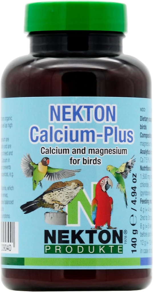Nekton Calciu Plus - Calciu cu magneziu & Vitamine, Alb, 140g/5 oz