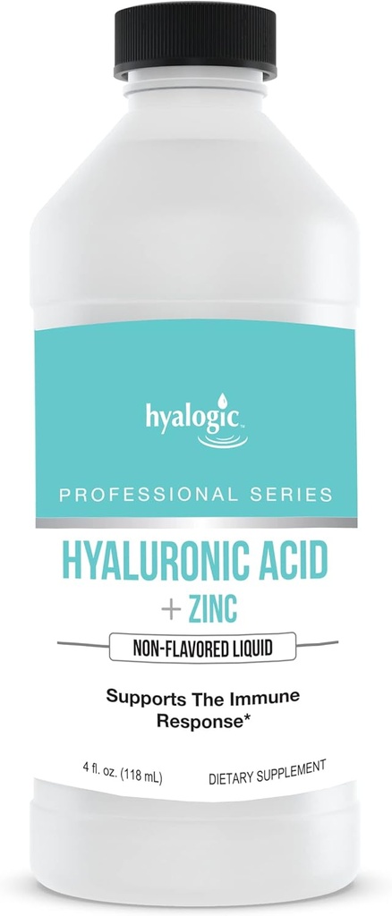 Supliment de zinc lichid pentru suport imunitar (4 Oz) - Daily Mineral Support Crescut w/hyaluronic acid pentru hidratare 