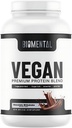 Biomental Vegan Ciocolata Pudră de proteine - plante-Bază - Absorbție ușoară - Ciocolată delicioasă - Clădire musculară, Ideal Sanatos Vegan Lifestyle - non-GMO, Gluten-gratuit supliment de proteine