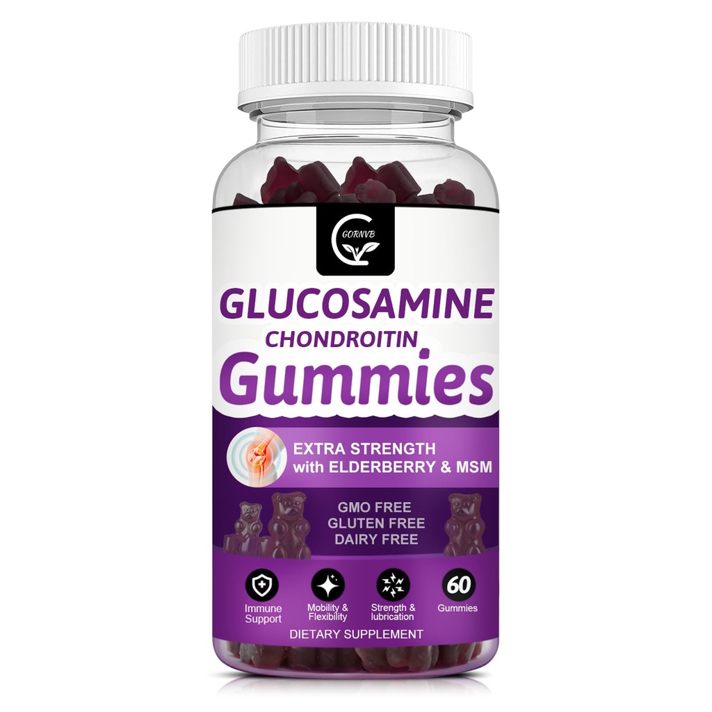Glucosamină Chondroitin Gumies cu MSM & Elderberry 