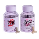 Lemme Burn & Debloat Capsule Bundle - Metabolism & Fat Burning + Debloat Capsule pentru Blooting & Gas Relief, Probiotice & Prebiotice - Gluten Free, Non-GMO - 60 Ct. Fiecare