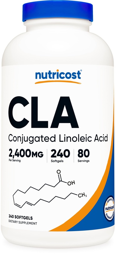 Nutricost CLA (acid Linoleic conjugat) 800mg, 240 Softgels