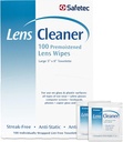 Safetec Lens & Ochelari Curățare Șervețele, Șervețele pre-Moistened (2 pachet de cutii 100ct - 200 haine de curățare)