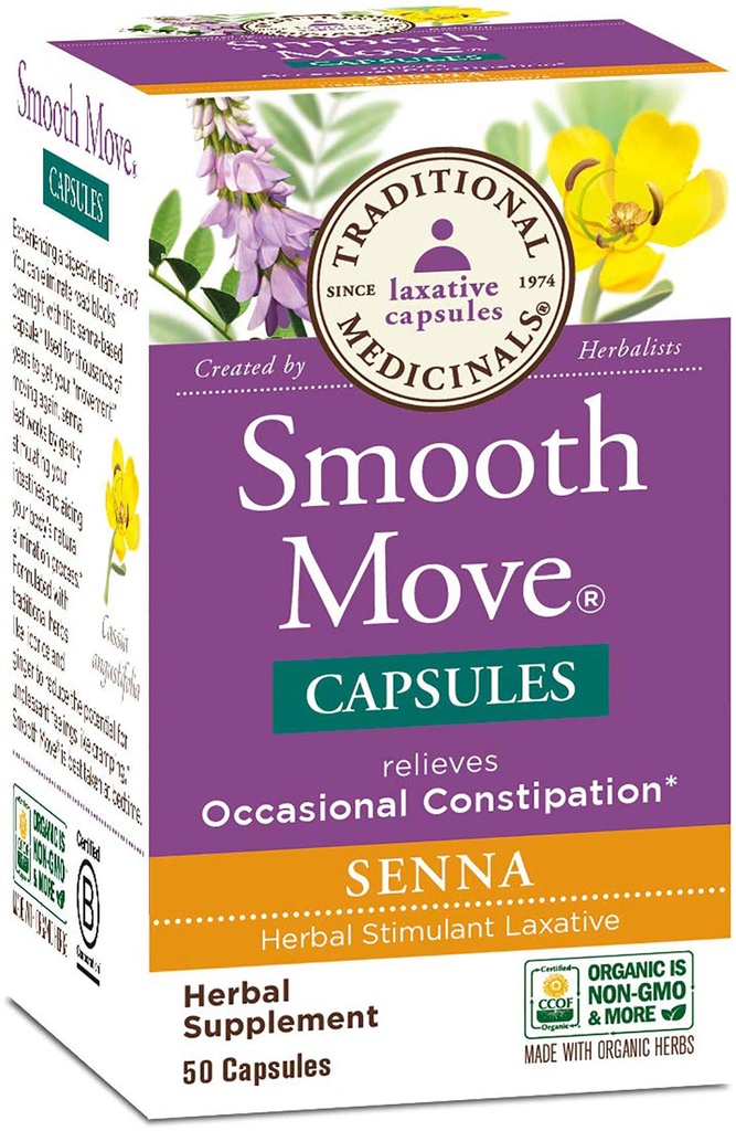 Medicamente tradiţionale - Senna mişcări netede, 50 capsule