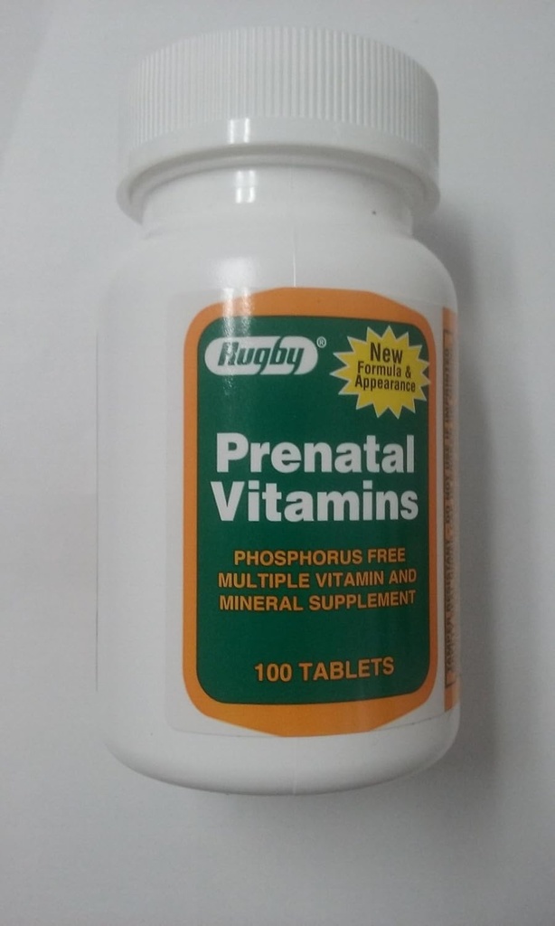 Vitamine prenatale rugby, 100 comprimate per flacon