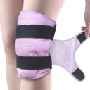 Newgo Ice Pack pentru chirurgie de înlocuire genunchi, Reutilizabil Gel Cold Pack Wrap în jurul întreg genunchi pachet de gheață Wrap pentru leziuni, Menicus Tear, ACL, Umflare - Purple