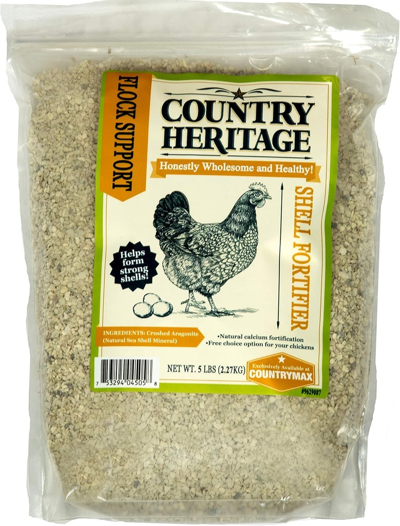 Country Heritage Chicken Egg Shell Hardener Fortifier Calcium Supplement 5 Pounds