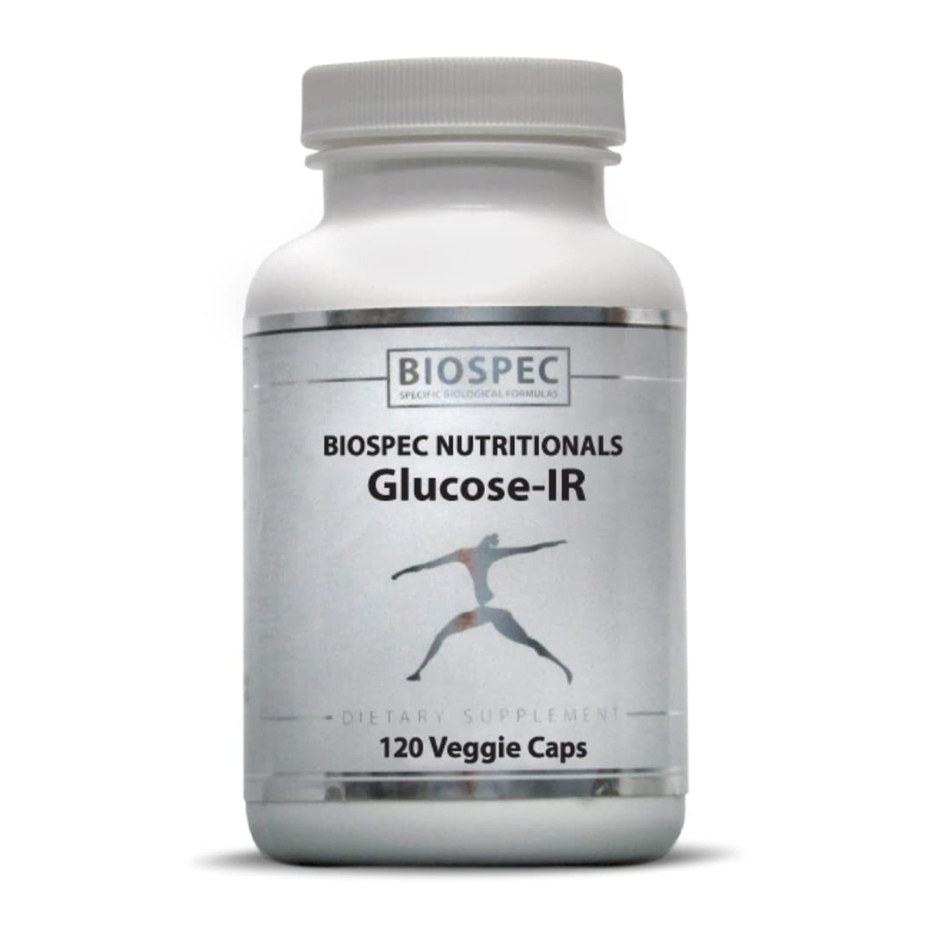 Biospec Nutritionals Glucoză-IR - Extract de scorțișoară, crom, Berberină și Biotină (120 capsule)