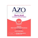 Acidul boric AZO® Sacrificii vaginale, ajută la controlul odorului şi sănătatea intimă cu acid boric studiat clinic, non-GMO, 30 Conte