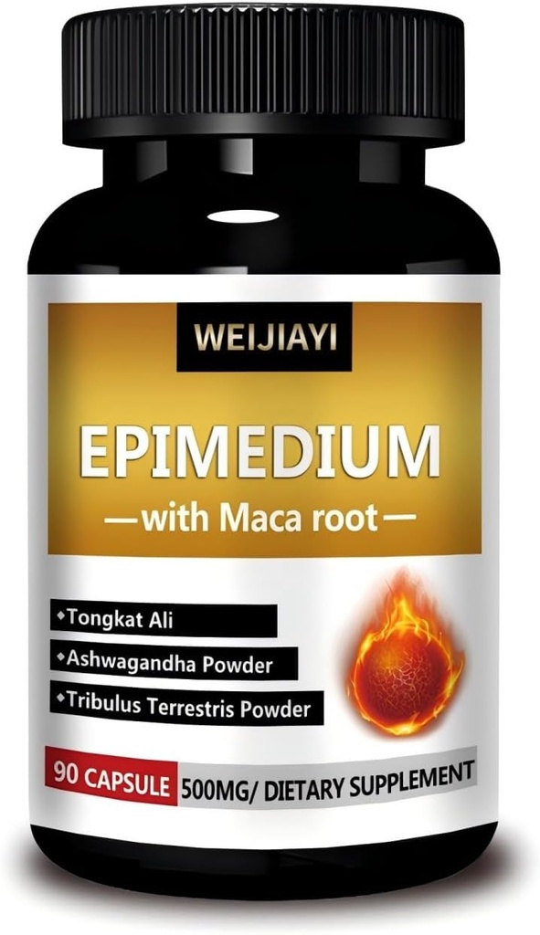 Epimediul poate spori funcția sexuală masculină - Super Epimedium, conținând 500 miligrame per Serving, combinate cu extracte din Dongge Ali, Saw Palm, Ginseng, și Black maca Root,...