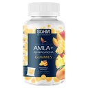 SOHM Amla și Ashwagandha Gummies, individuale înfăşurate, sprijină sănătatea imună sănătoasă, reduce infecţiile -Ashwagandha Gumies pentru femei şi bărbaţi vegetarieni (Pineaapple,Mango)