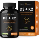 NutraChamps D3 cu K2 MK7 Supliment pentru inima si sanatatea osului 