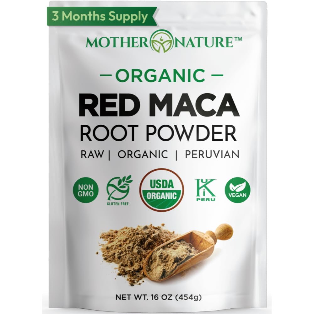 Organic, Raw Peruvian Red Maca Root Powder 
