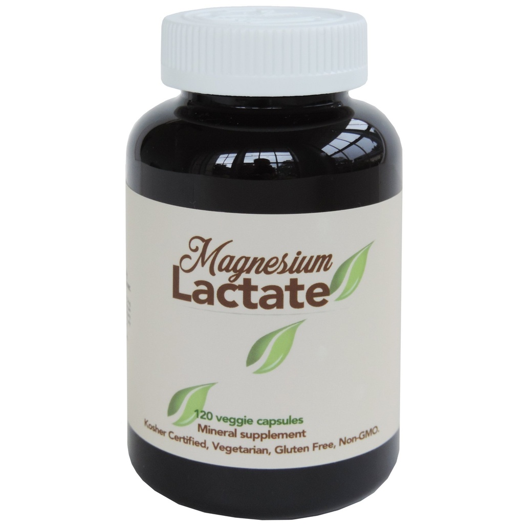 Lactat de magneziu 500 mg per Serving, 120 Ușor de înghiţit capsule mici vegetariene. Fără gluten. Formulare foarte biodisponibilă. Absorbţie mare. Made in USA.
