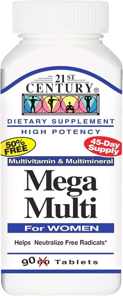 21st Century Mega Multi pentru femei, 90 Taburi