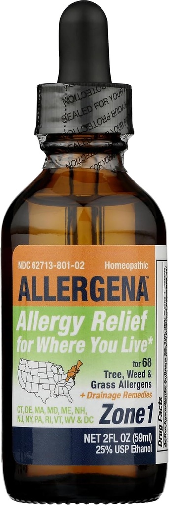 PROGENA - Allergena Zone 1 - Alergie Relief Drops (2 FL Ounce)