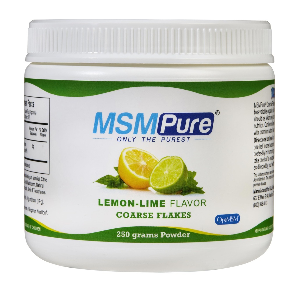 KALA HANITY MSMPure Lămâie de lămâie aravute Coarse MSM Powder Flakes 