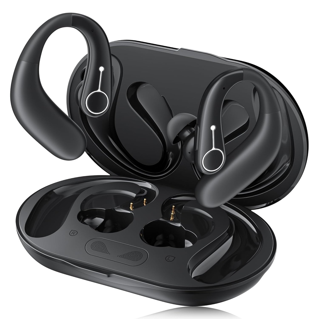 SIDA auditivă, SIDA auditivă OTC pentru persoanele în vârstă cu Bluetooth, ajutor auditiv reîncărcabil cu anularea zgomotului, amplificator auditiv pentru pierderea moderată a auzului (negru)
