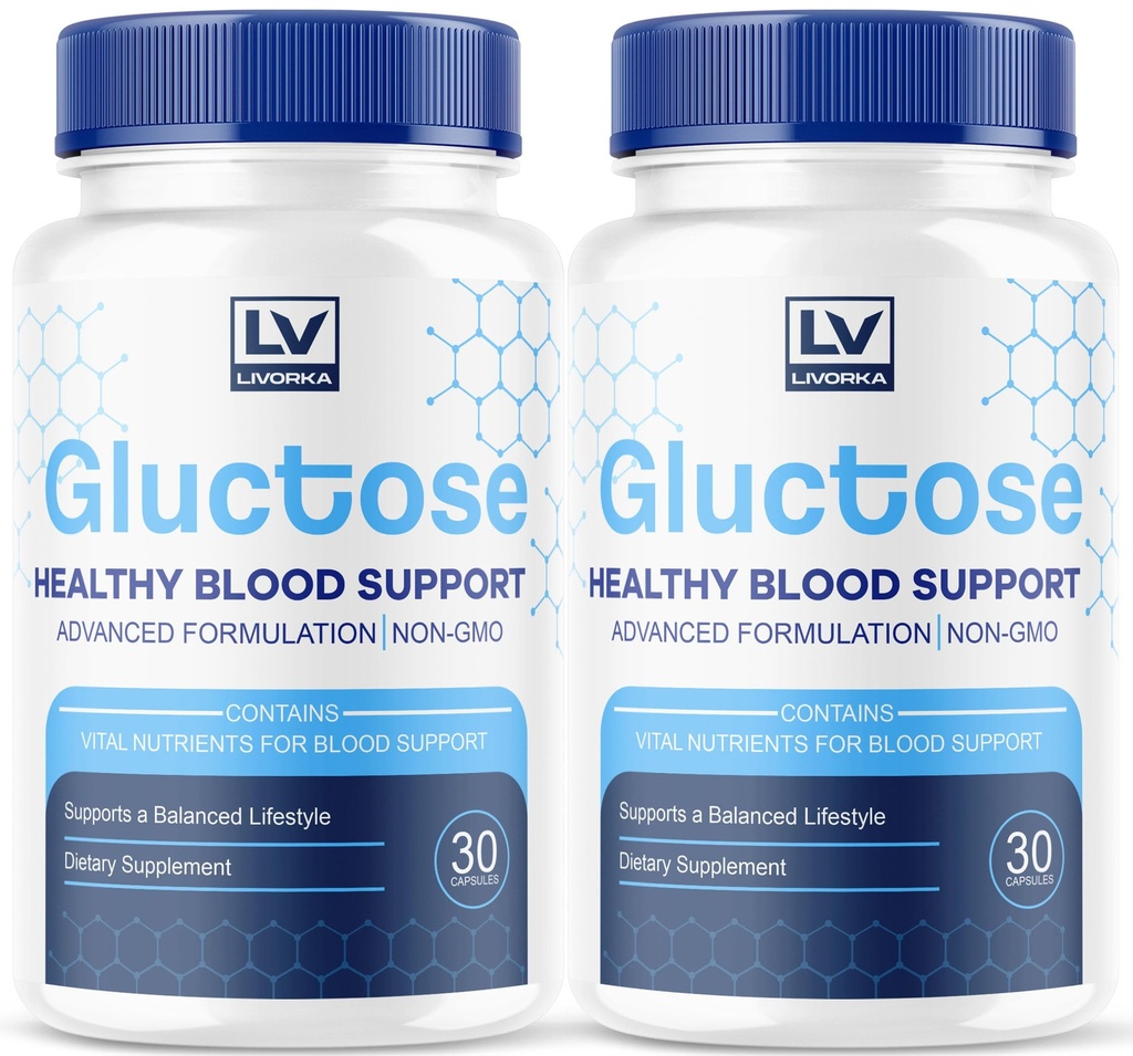 (2 ambalaj) Gluctoză Advanced Blood Support, Gluctoză, Gluctoză - Advanced Blood Support Supplement Capsule, Gluctoză Supliment Supplement - Toate Natural Formula, 60 capsule pentru 2 luni