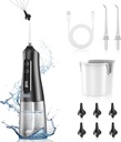 Indeparteaza ceara urechii, Ureche electrica, Kit de curatare a urechii cu 4 niveluri de presiune, Kit de irigare eficienta a urechii cu IPX7 rezistent la apa