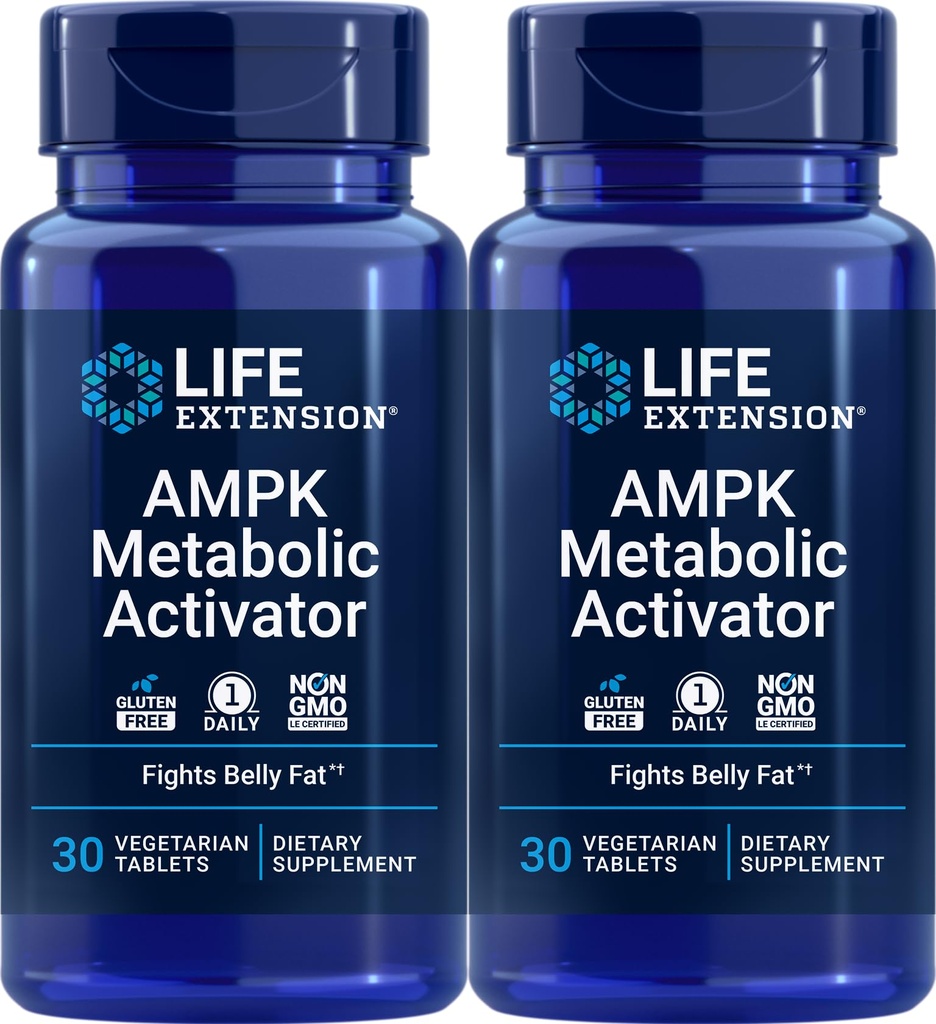Extensie de viaţă AMPK Activator metabolic 30 comprimate (Pachet de 2)