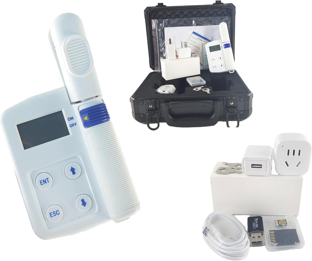 Content Clorofila digitala Clorofila Planta Clorofila Azot Continut Tester temperatura frunzei cu Gama de masurare 0.0-99.99SPAD Azot 0.0-99.99mg/g Temperatura -10-99.9°C
