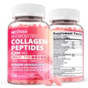 2 Pack Liposomal Colagen Peptides pastile pentru femei 2000mg, Multi Hydrolyzed Colagen Tip I, II, III, V, X cu 2500mcg Biotin - Colagen Suplimente Softgels cu parul, Piele si unghii Vitamine, 240 Cts