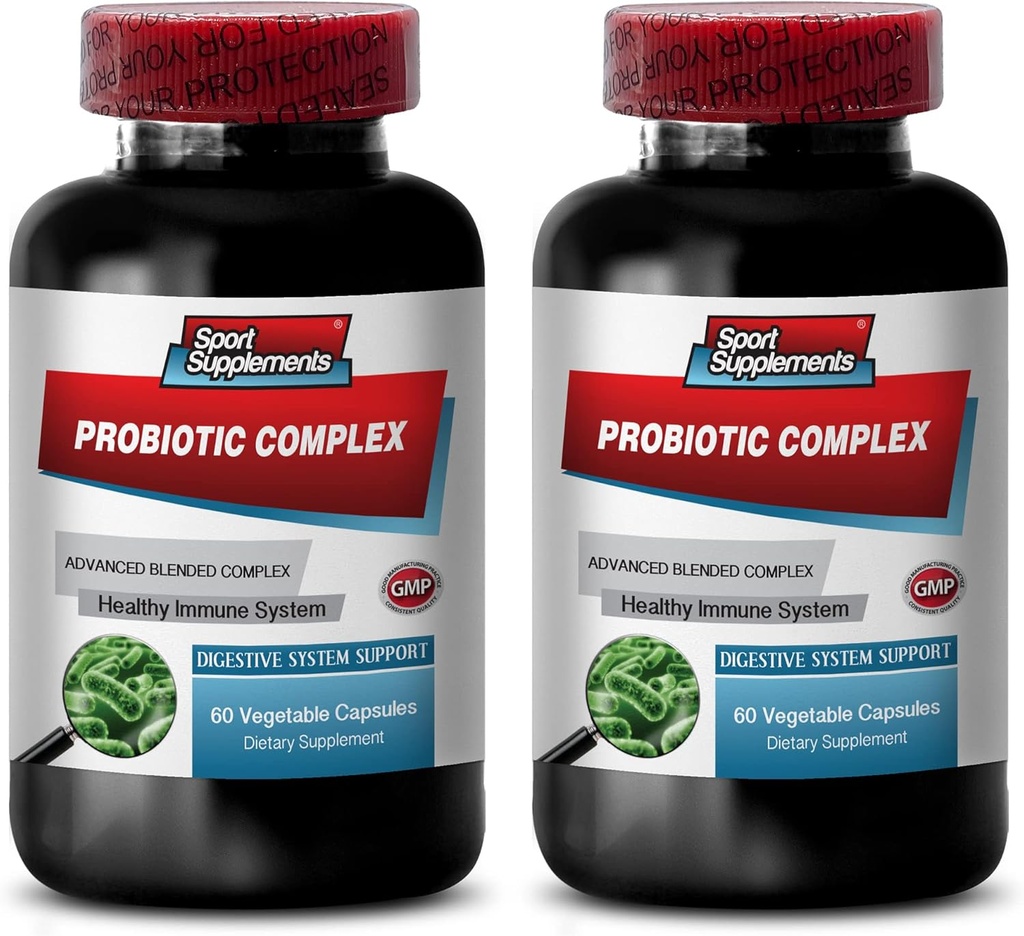 Biotic Digestion - PROBIOTIC Advanced Blended Complex for Digestive System - Probiotic Bacillus, Digestive Supplements, bifidobacterium lactis, probiotic Multi Enzyme Digestive Formula, 2B 120 Caps