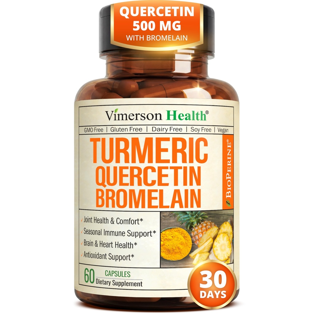 Quercetin cu Bromelain Curcumin Suplimentul Curcumin Turmeric 