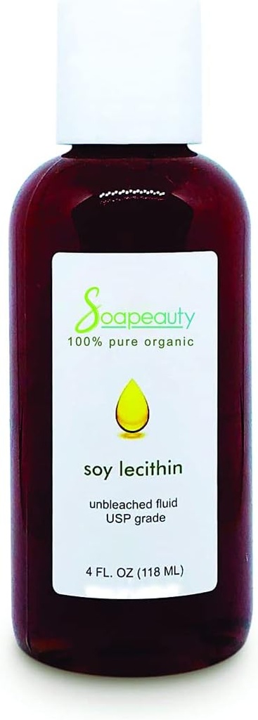 Soapeauty Lecithin Soy Fluid Unbleached piele lichid unghii de păr Sănătate 4 OZ la 7 LBS (Size: 8 OZ)