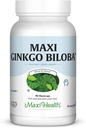 Maxi Health Ginkgo Biloba - Brain and Circulation Formula - 90 capsule - Kosher (QGB)