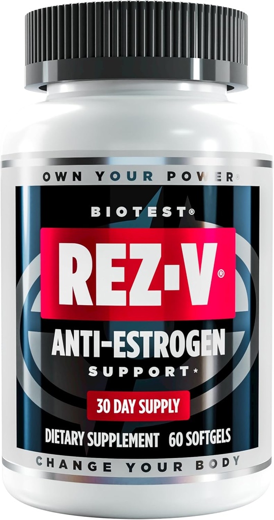 Biotest Rez-V - Resveratrol de mare absorbție pentru suport anti-estrogen + sănătate celulară - 60 Softgels